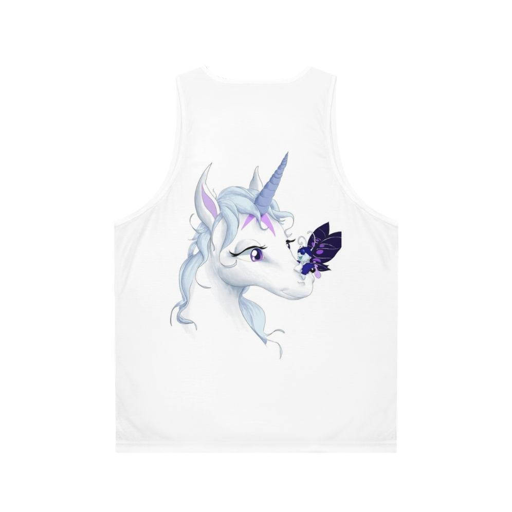 The Last Unicorn Unisex Tank Top with Magical Unicorn Design - Back