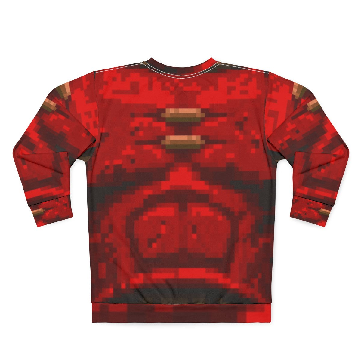 Quake Red Armor Sweatshirt - Classic FPS Gaming Apparel - Back