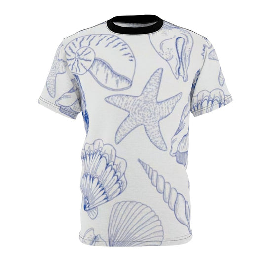 Colorful abstract pattern AOP t-shirt for the summer season