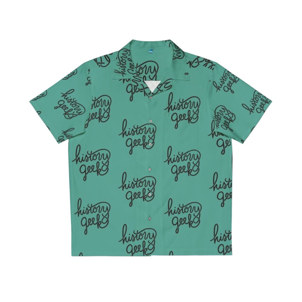 Retro history geek Hawaiian shirt with vintage-inspired design