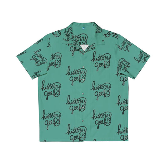 Retro history geek Hawaiian shirt with vintage-inspired design