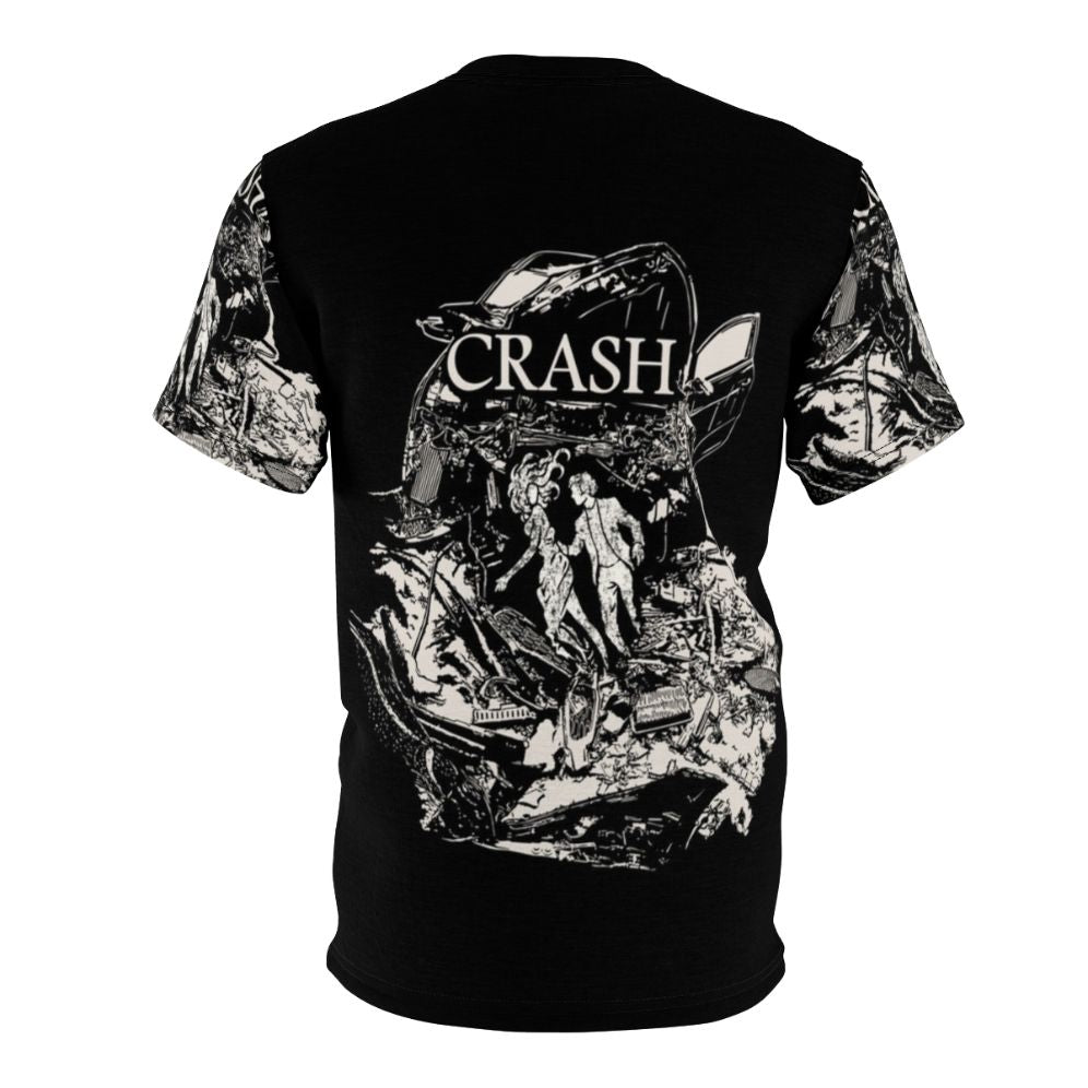 Retro-style graphic tee inspired by the 1996 film "Crash" directed by David Cronenberg - Back