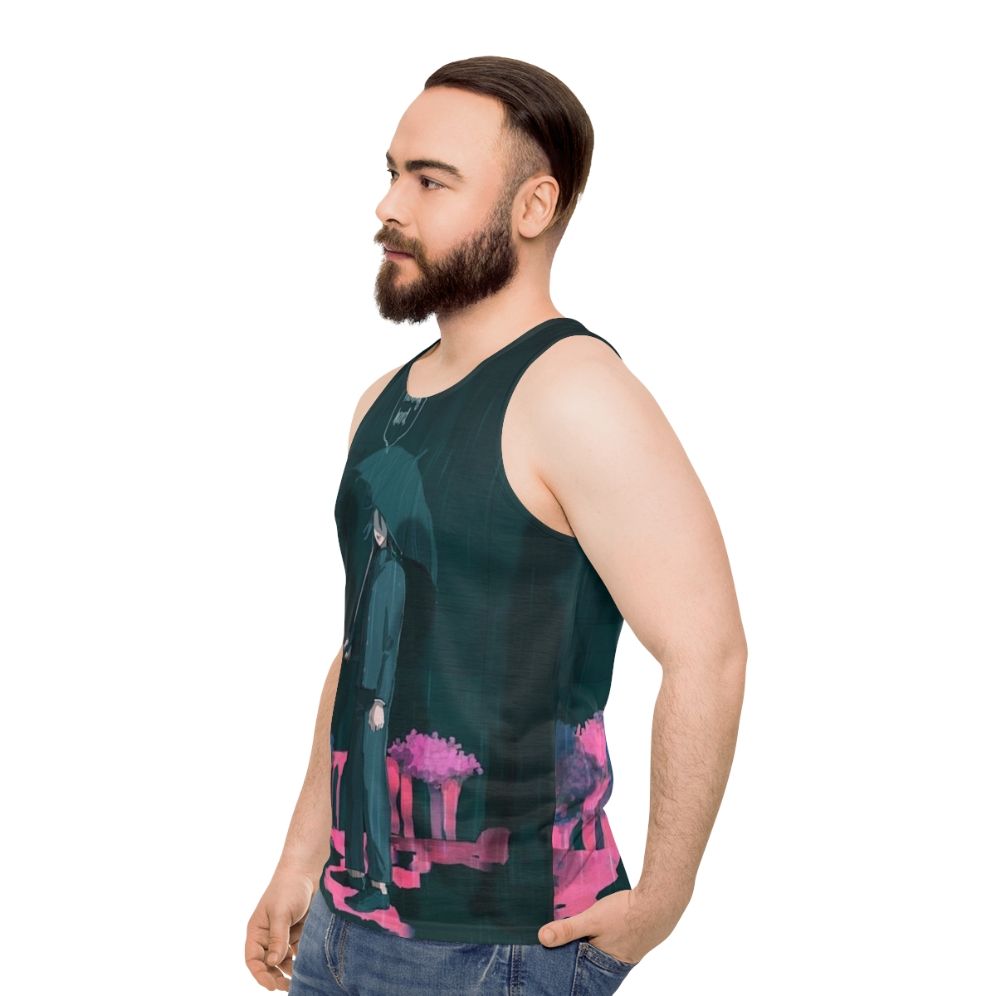 Sad Boy Kokichi Ouma Anime Tank Top - men side