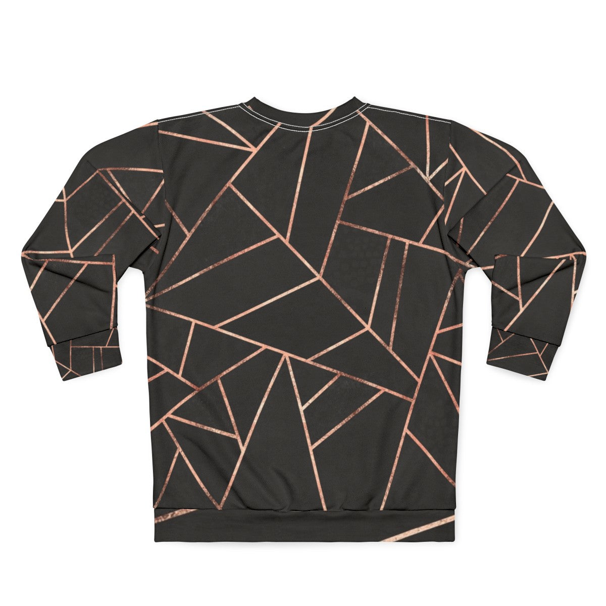 Minimalist Black and Rose Gold Sweatshirt - Back