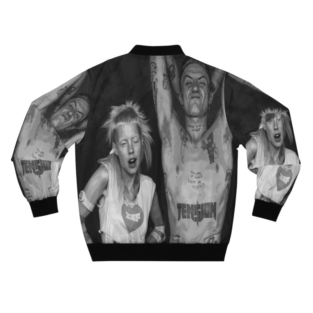 Die Antwoord inspired bomber jacket with zef design - Back