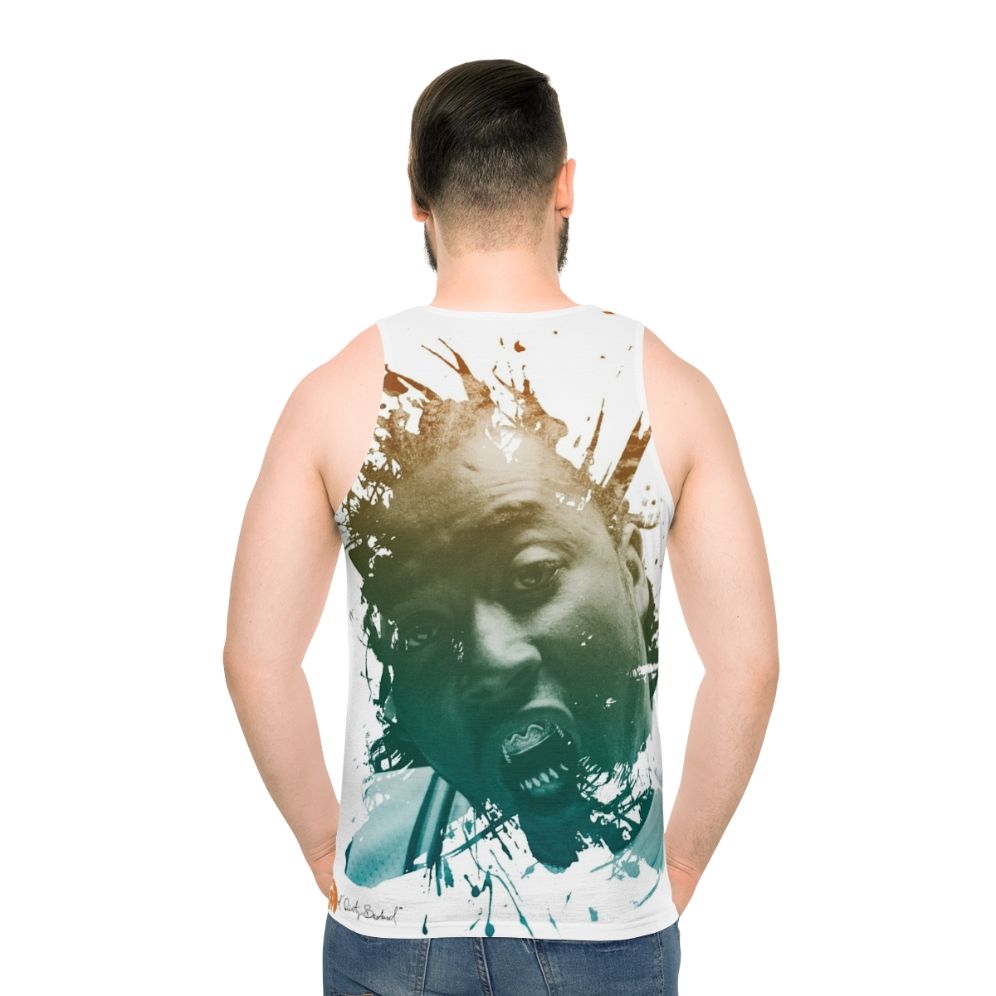 Ol Dirty Bastard Portrait Unisex Tank Top - men back