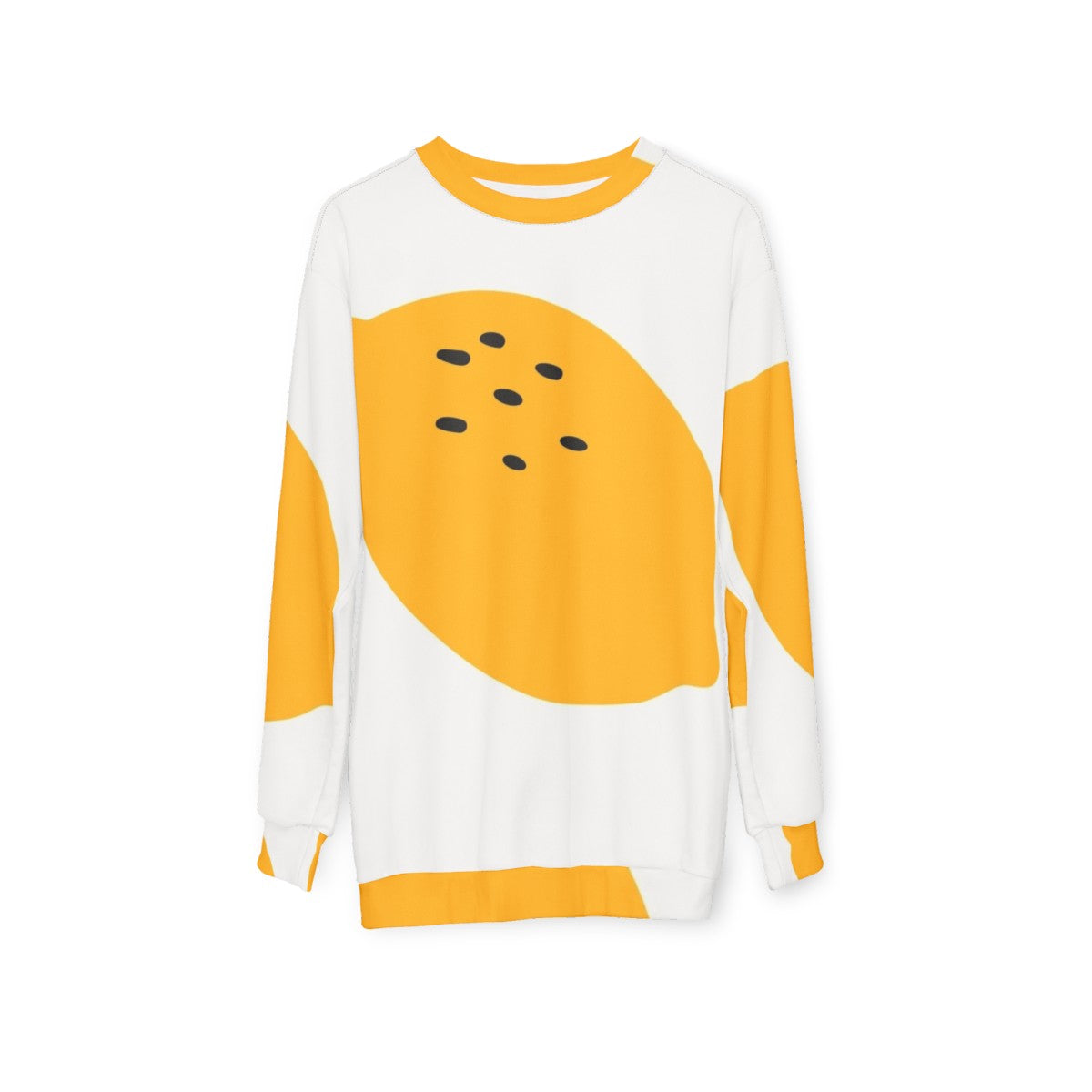 Fruits Sweatshirt with Vibrant Fruit Design - hanging