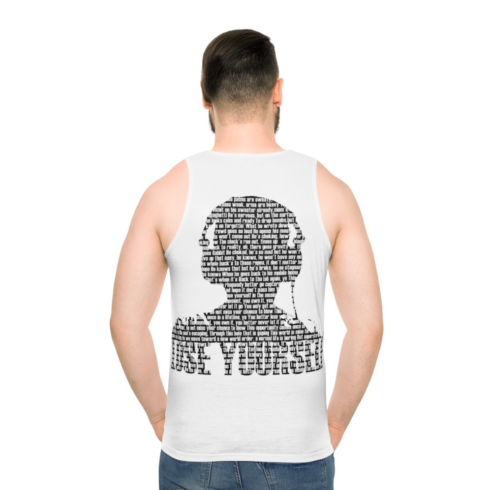 Eminem "Lose Yourself" Unisex Tank Top - men back