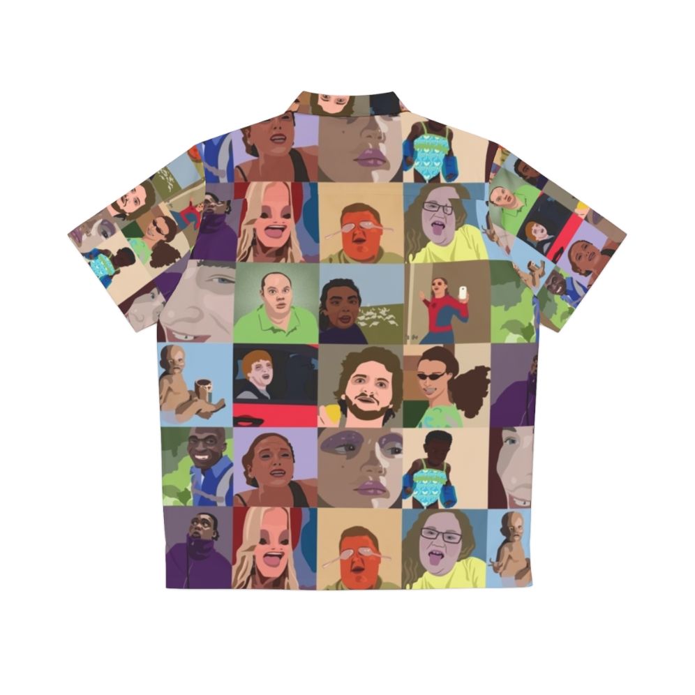 Vine Compilation Hawaiian Shirt featuring internet memes and pop culture references - Back