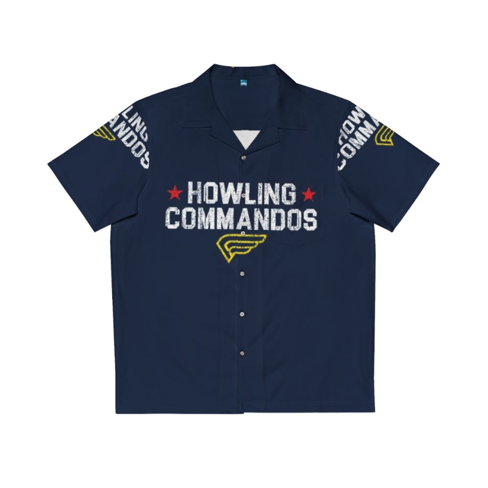 Marvel's Howling Commandos Hawaiian Shirt, featuring Bucky Barnes and other superheroes