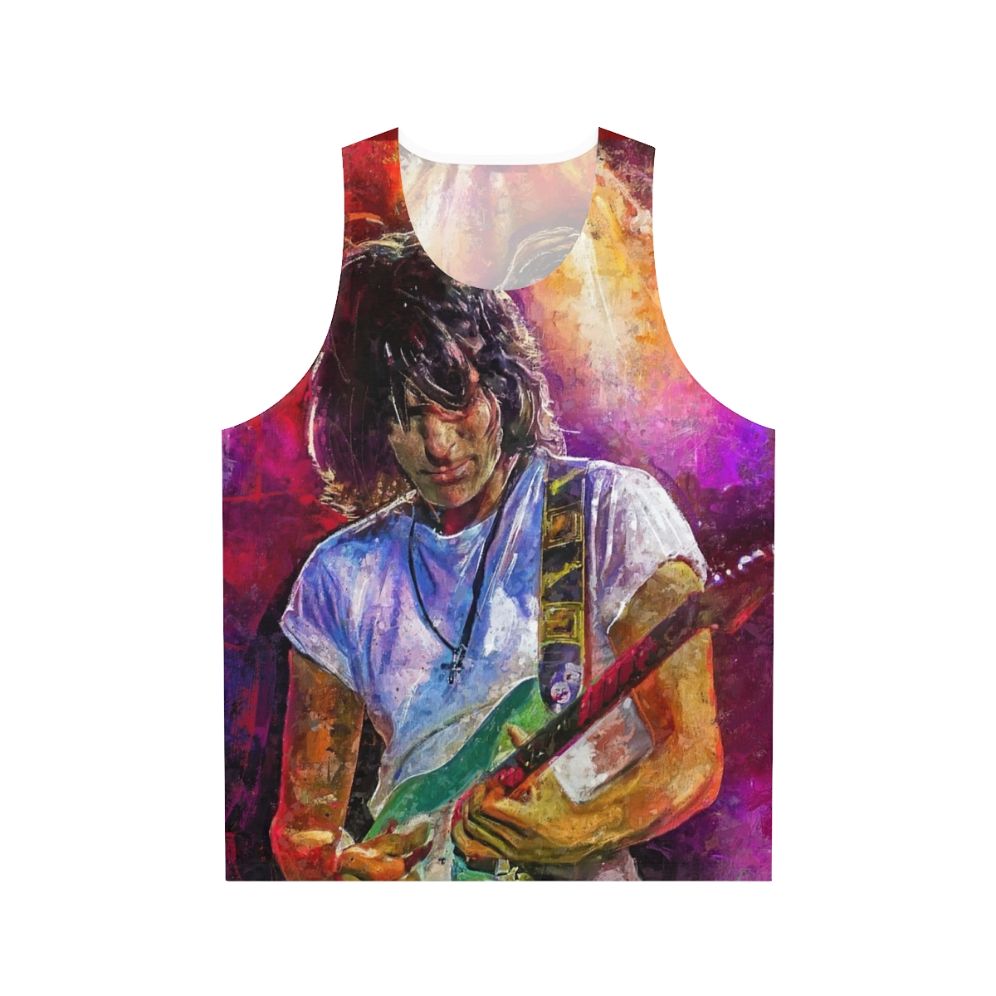 Jeff Beck art unisex tank top