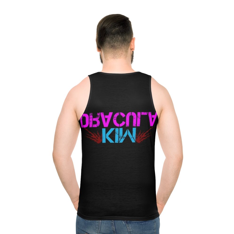 Goth metal punk industrial unisex tank top - men back