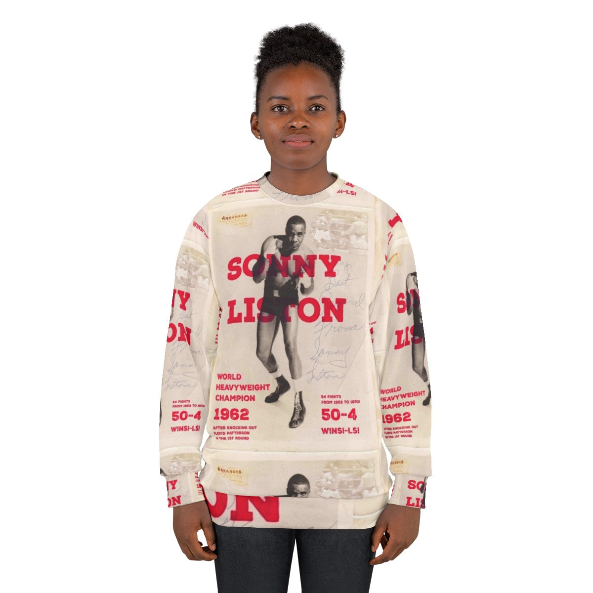 Sonny Liston Heavyweight Boxing Sweatshirt - women