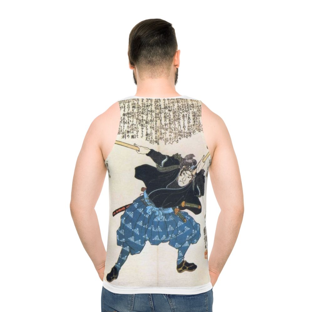 Musashi Miyamoto Samurai Warrior Unisex Tank Top - men back