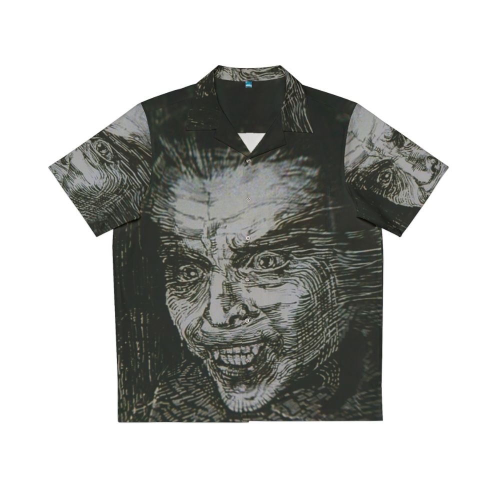 Dracula Hawaiian shirt with vintage horror movie artwork