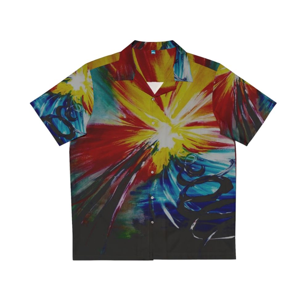 Bipolar Hawaiian Shirt with Colorful Abstract Design