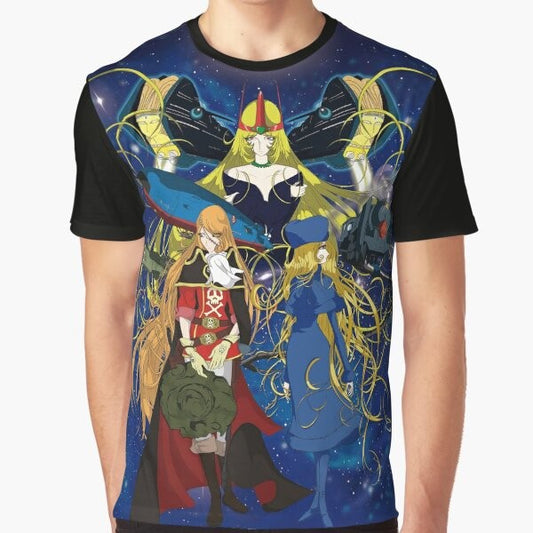 Captain Harlock and Queen Emeraldas Graphic T-Shirt