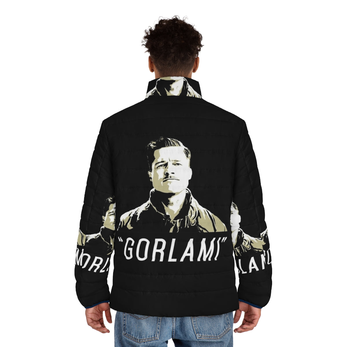 Gorlami Puffer Jacket featuring Brad Pitt's character from Quentin Tarantino's Inglourious Basterds - men back