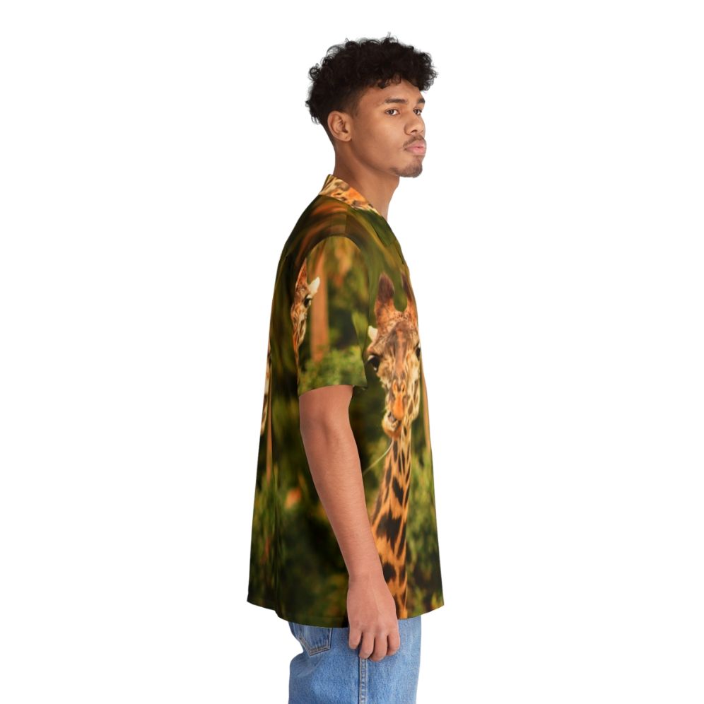 Giraffe Hawaiian shirt with "Say What" design - People Pight