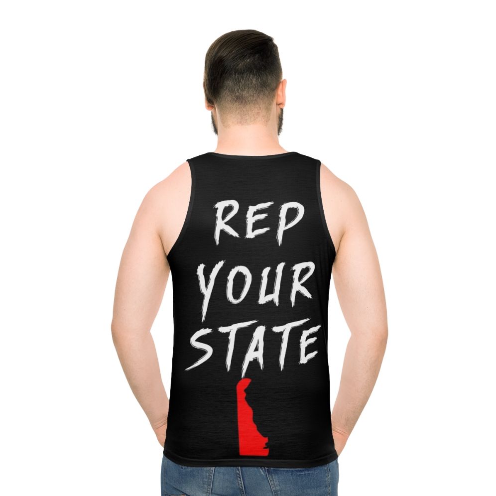 Unisex Delaware tank top - men back