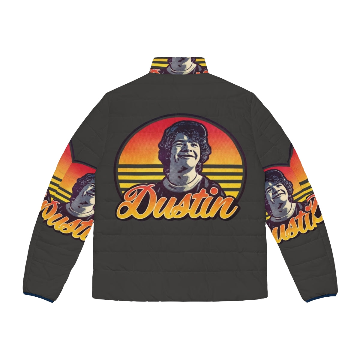 Stranger Things Dustin Retro Puffer Jacket - Back