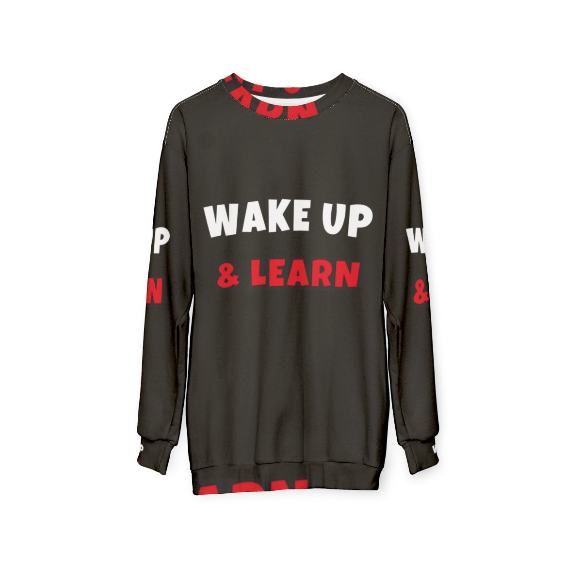 Wake Up and Learn Hobbies Sweatshirt - hanging