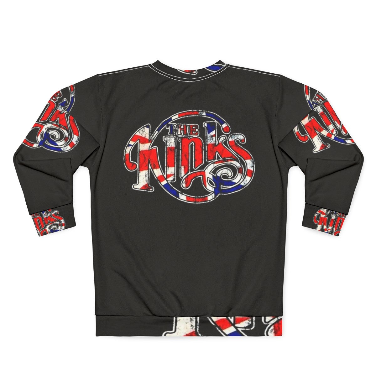 The Kinks Band Flag Art Sweatshirt - Back