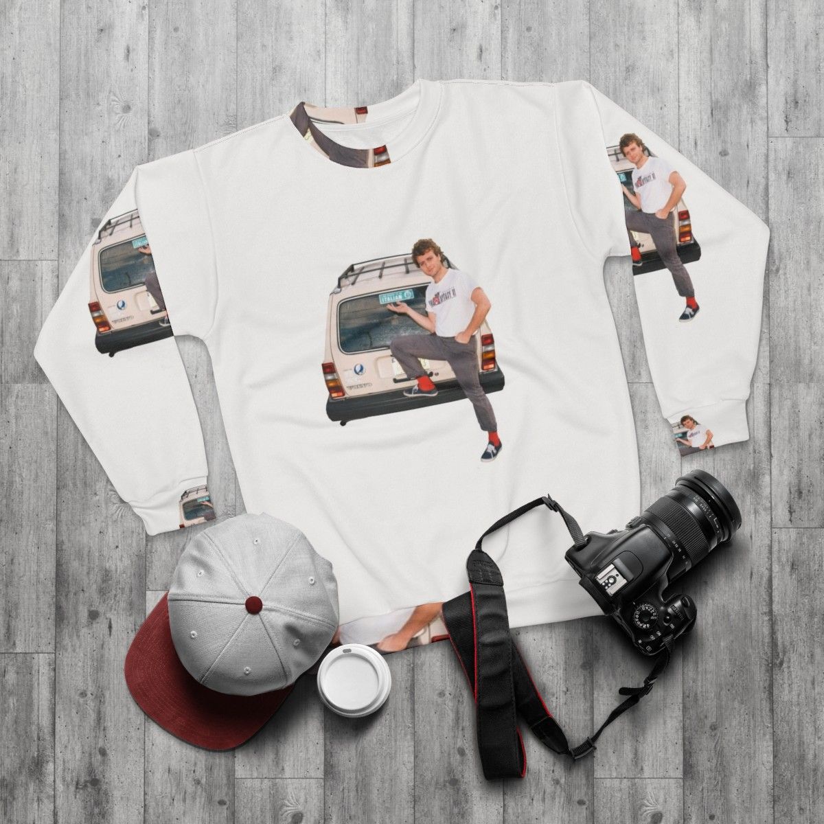 Mac Demarco Indie Rock Sweatshirt - flat lay