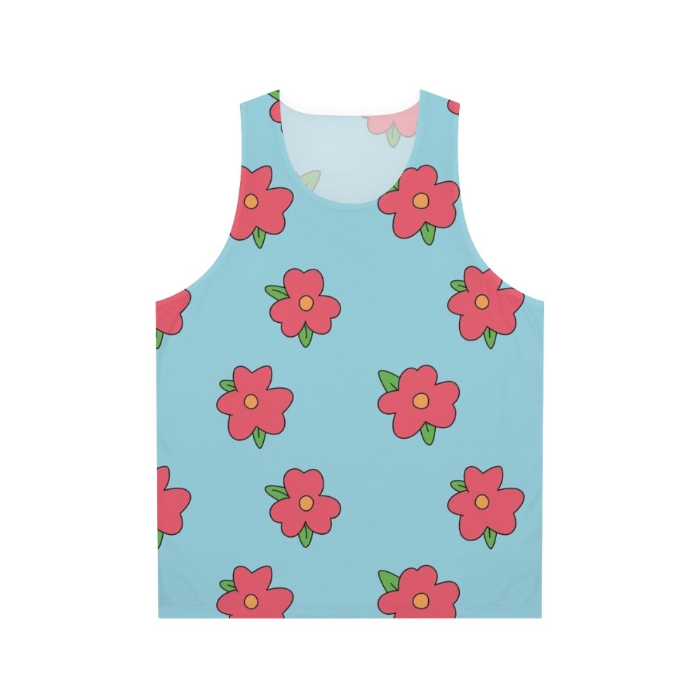 Unisex Floral Homer Simpson The Simpsons Tank Top