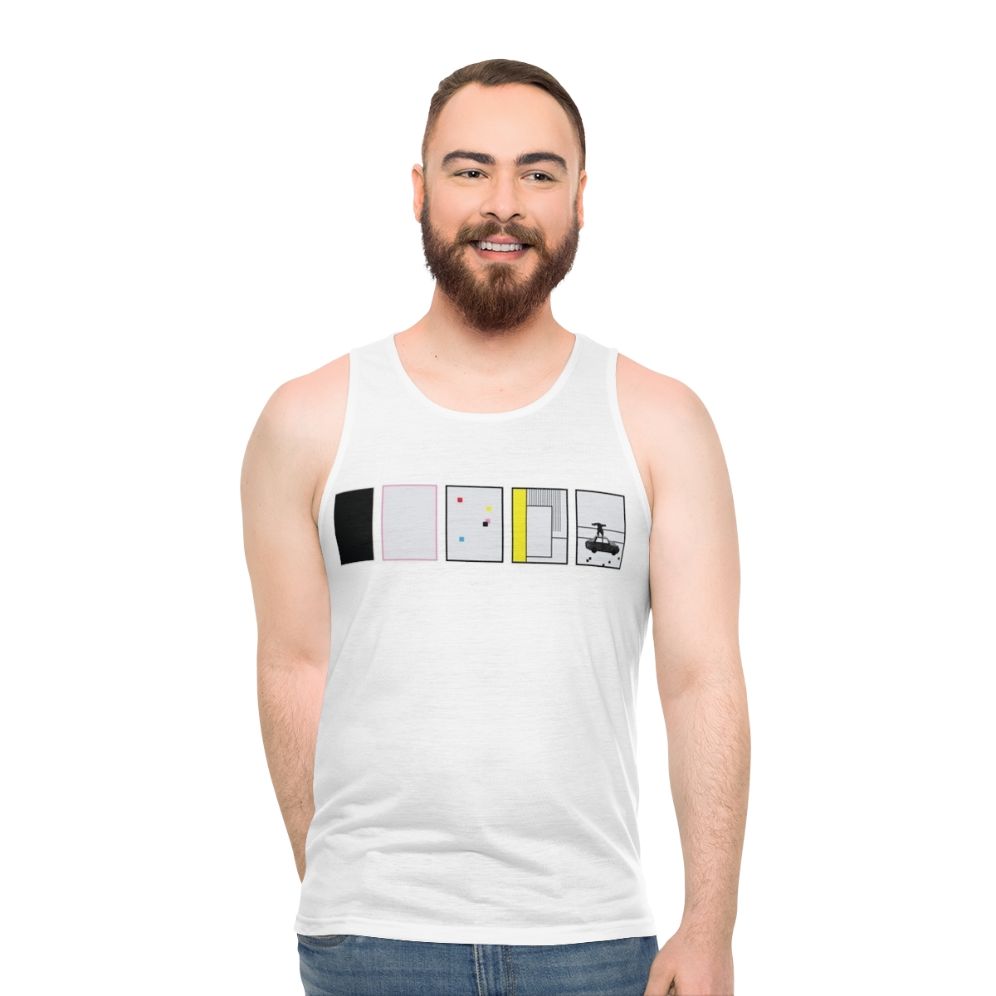 The 1975 unisex tank top with minimalist design - men