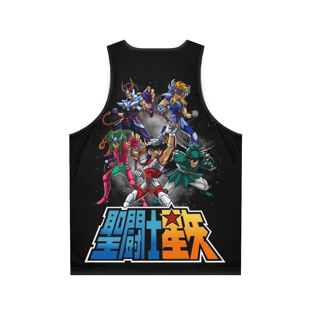 Knights of the Zodiac Unisex Anime and Manga Tank Top - Back