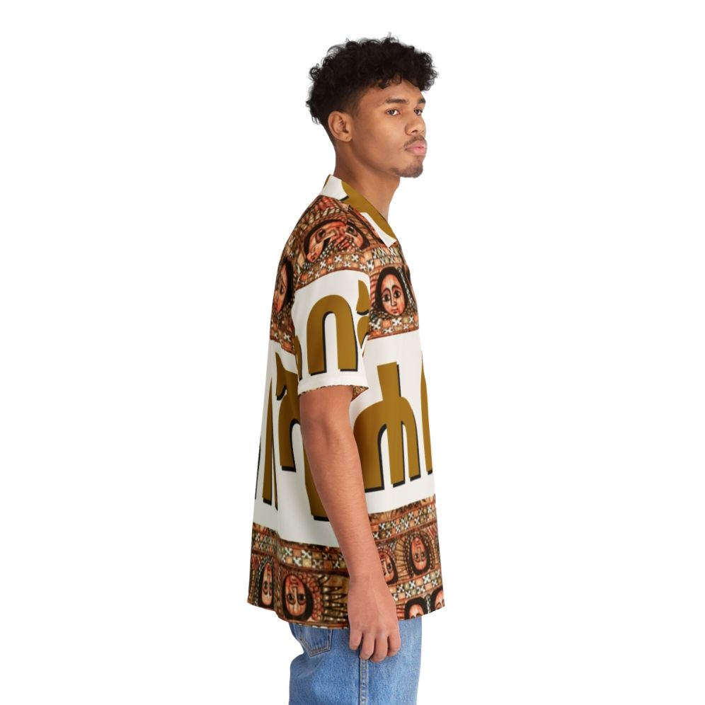 Habesha Hawaiian Shirt 2 featuring traditional Ethiopian cultural design - People Pight