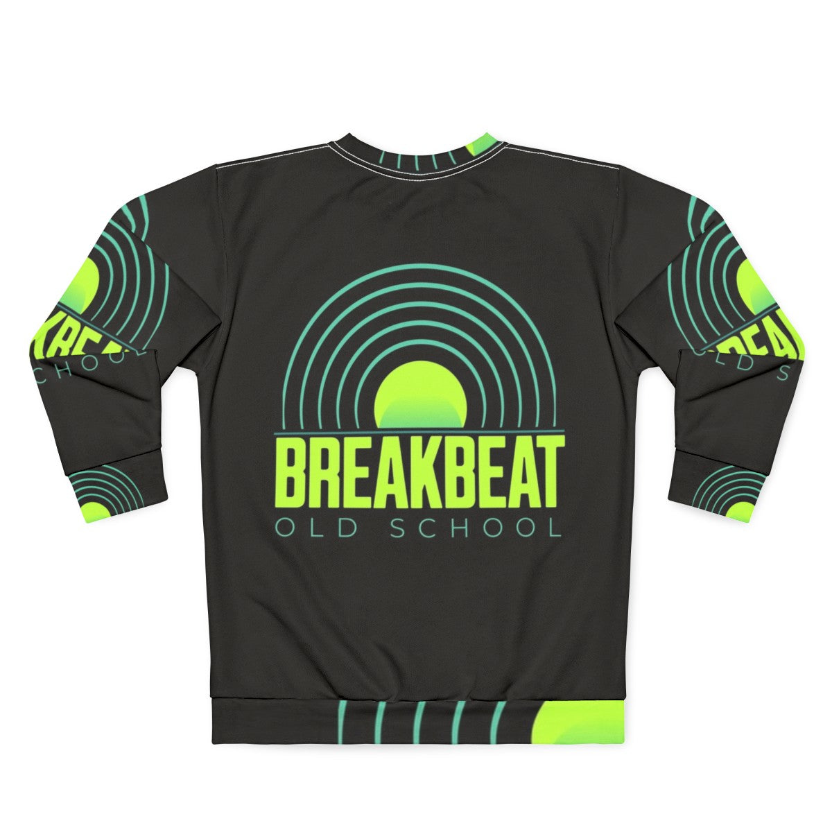 Breakbeat old school music vintage sweatshirt - Back