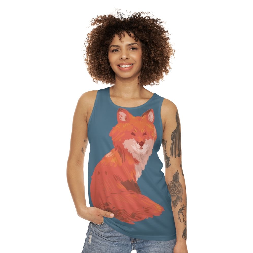 Unisex Red Fox Tank Top - women