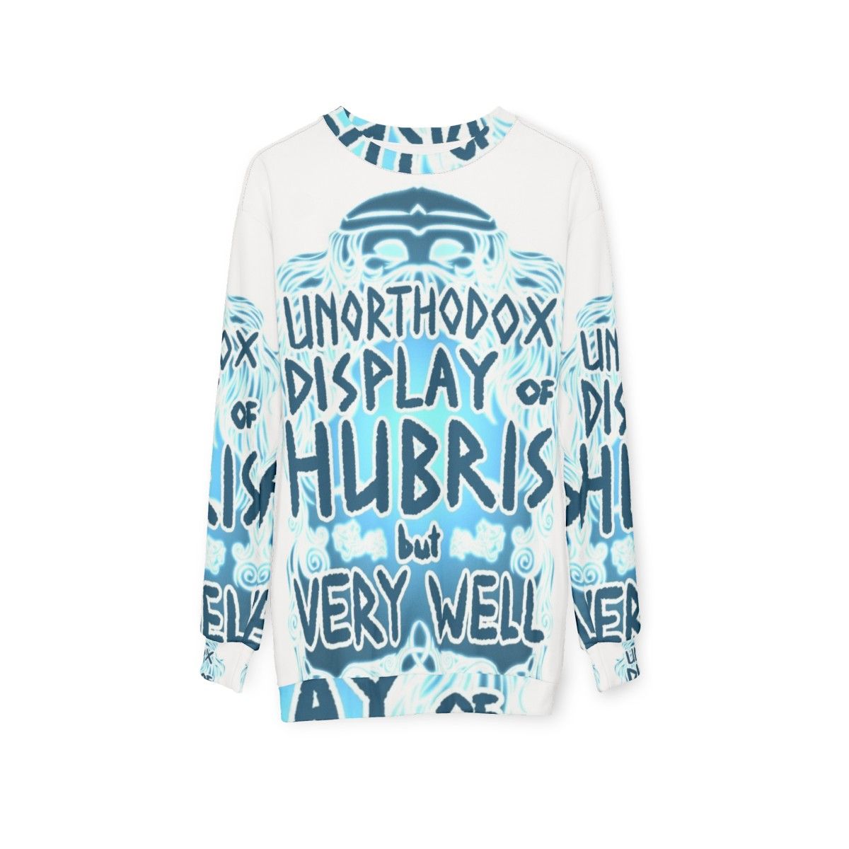 Hubris Sweatshirt - Norse Mythology Graphic Tee - hanging