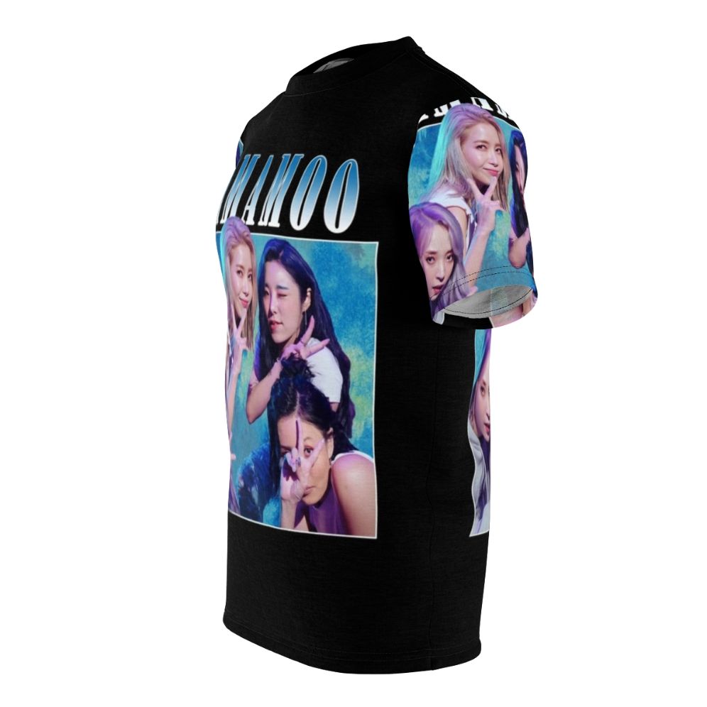 Mamamoo inspired retro-styled t-shirt with vintage kpop graphics - men left