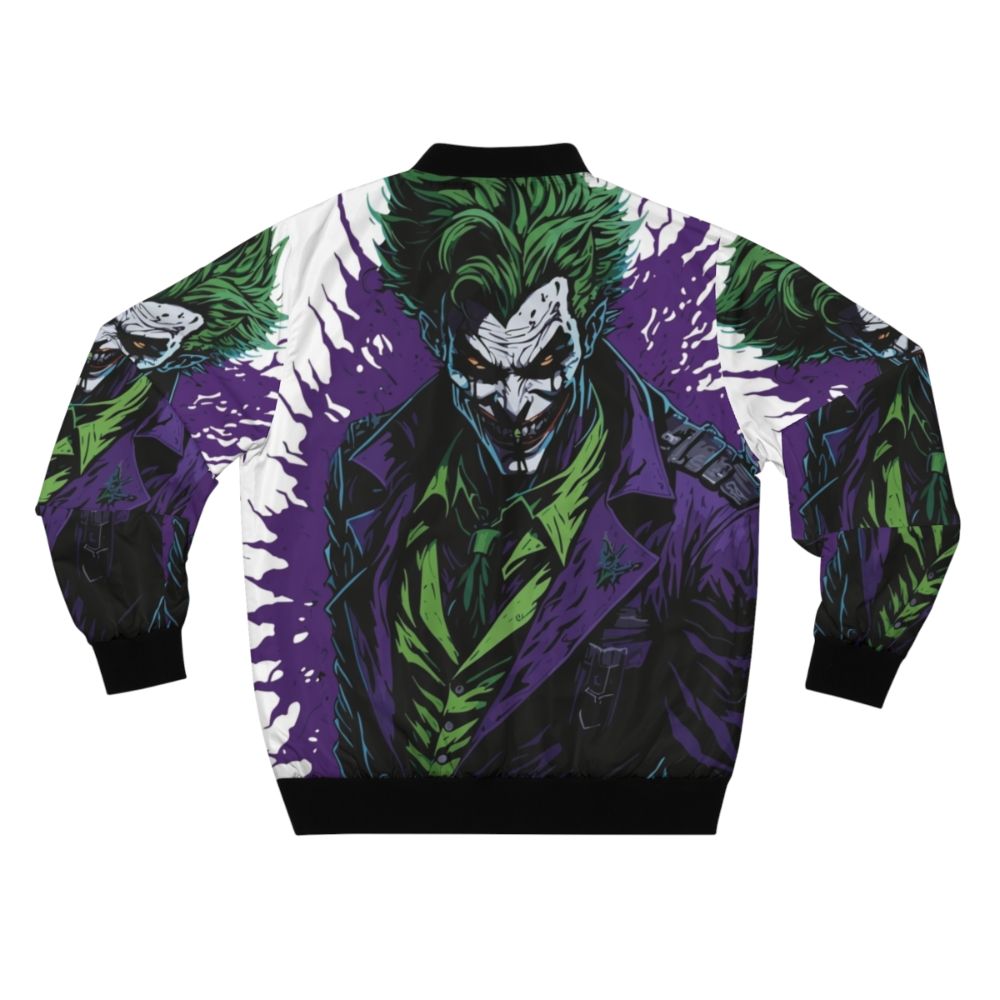 Joker bomber jacket featuring the iconic villain from Batman DC Comics - Back