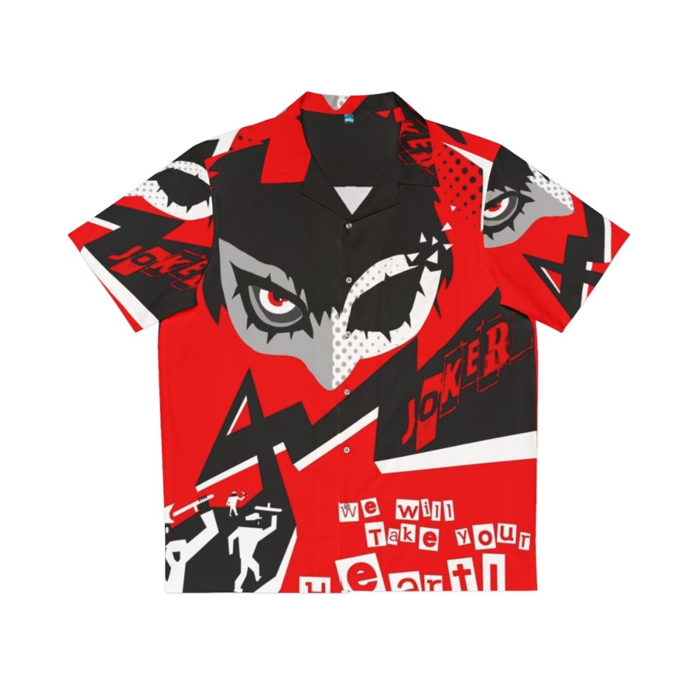 Persona 5 Joker "Take Your Heart" Hawaiian Shirt