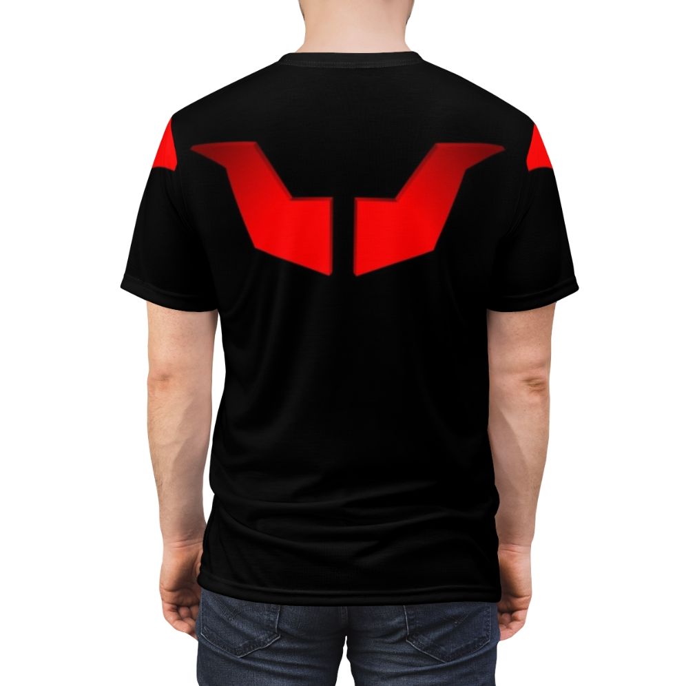 Retro-style Mazinger robot t-shirt with bold graphic design - men back