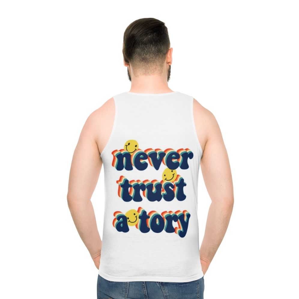 Anti-Tory Unisex Tank Top - men back