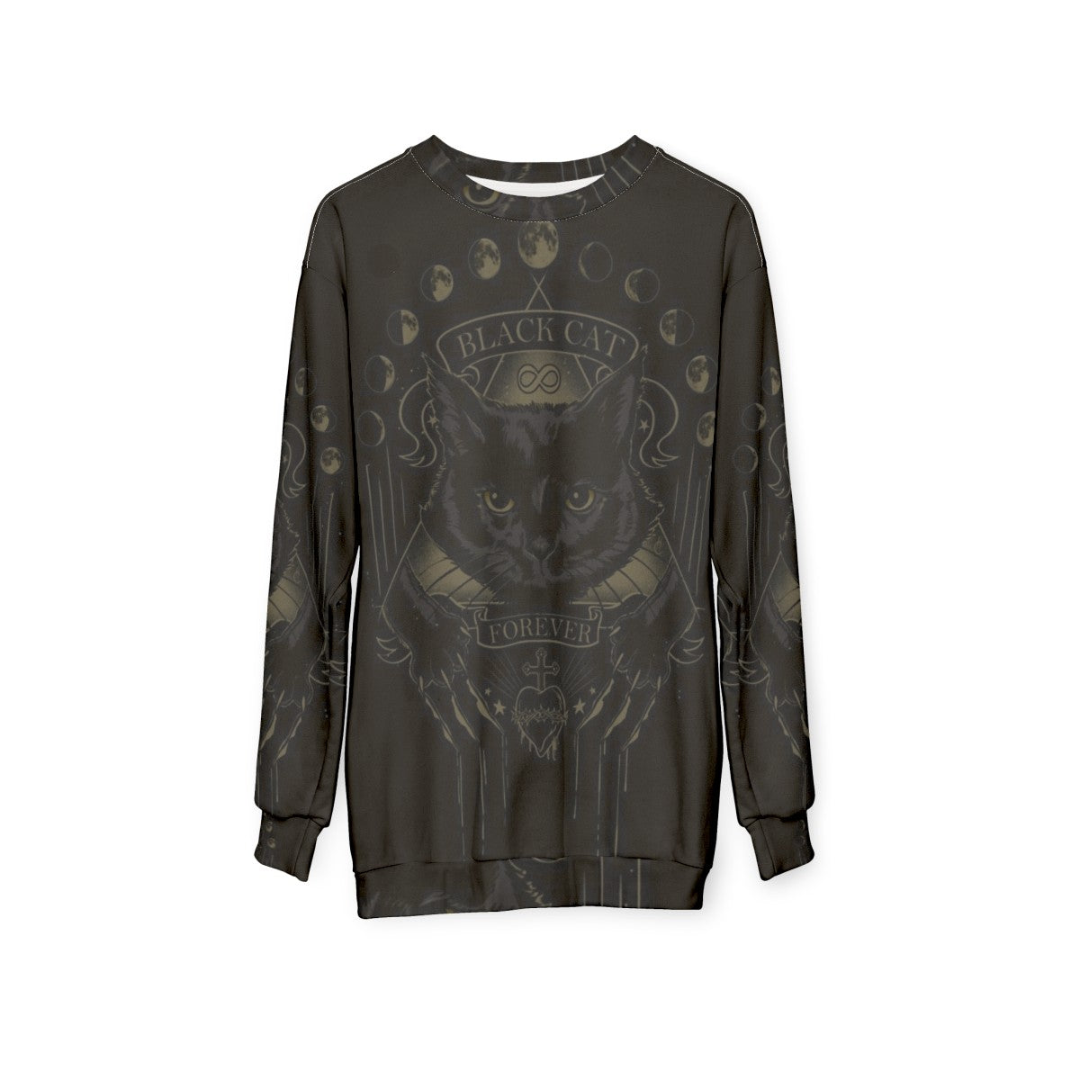 Black Cat Cult Sweatshirt - hanging