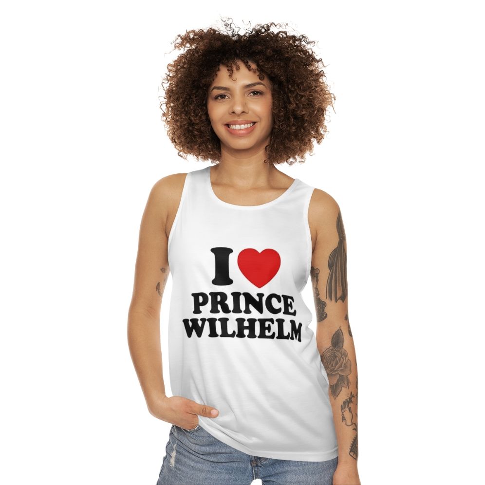 prince wilhelm young royals unisex tank top - women