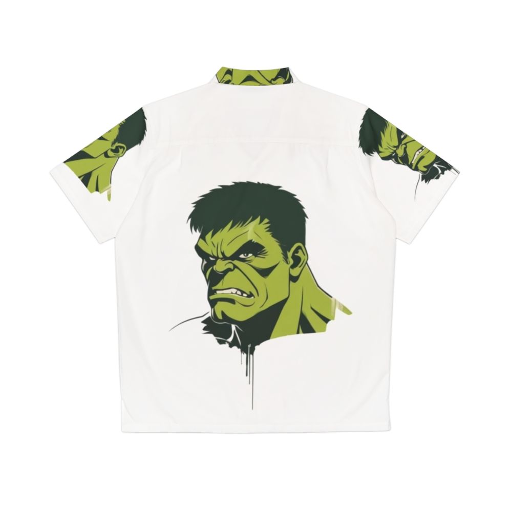 Superhero Hawaii Shirt with Marvel Avengers Endgame and Hulk Graphics - Back