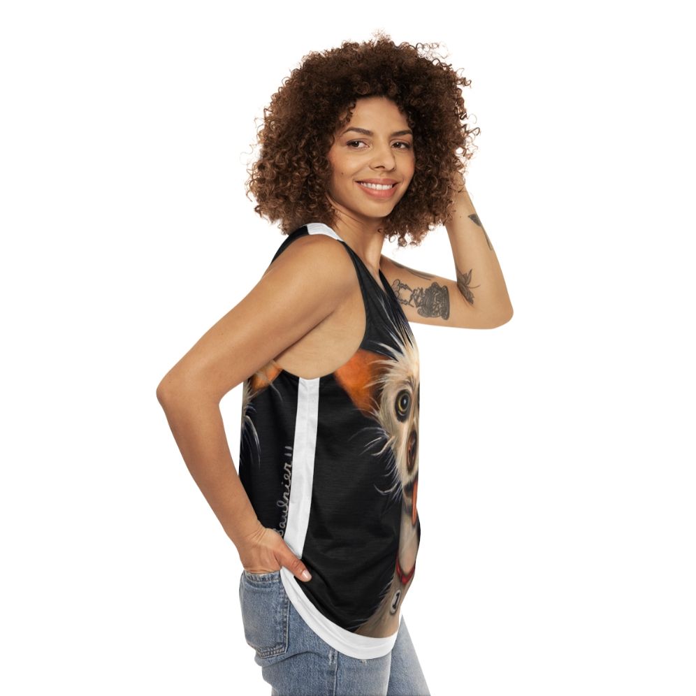 Unisex Ugly Dog Tank Top - women side