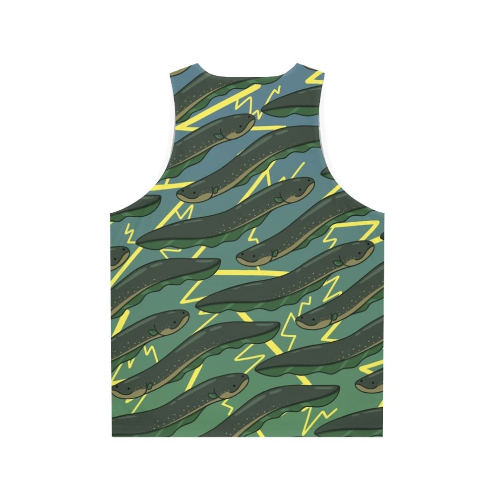 Electric Eel Pattern Unisex Tank Top - Back