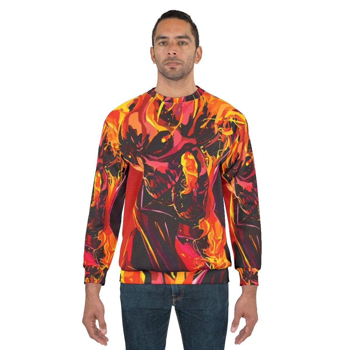 Ghost Rider Skull Sweatshirt - men