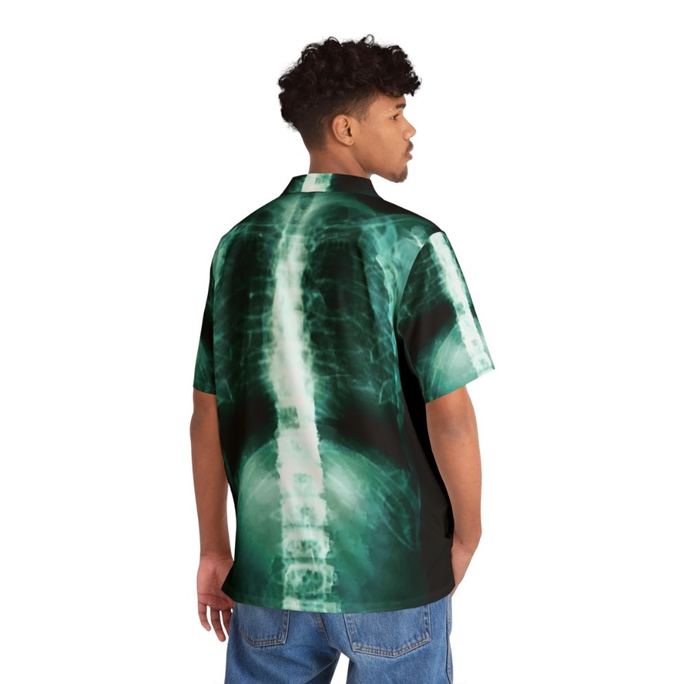 X-ray Hawaiian shirt featuring human anatomy and marine life - People Back