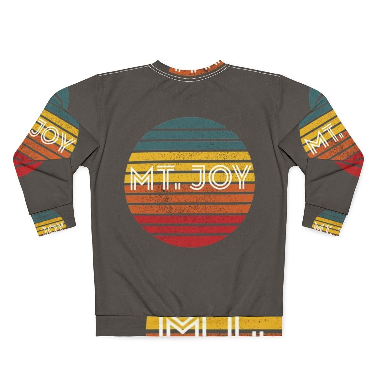 Retro vintage Mt Joy indie alternative music sweatshirt with nature landscape design - Back