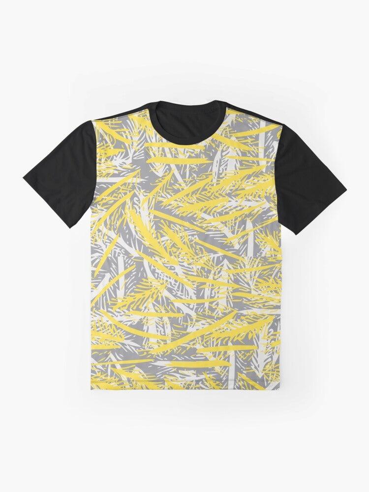 Ultimate Gray, Illuminating, and Cloud Dancer Graphic T-Shirt - Flat lay