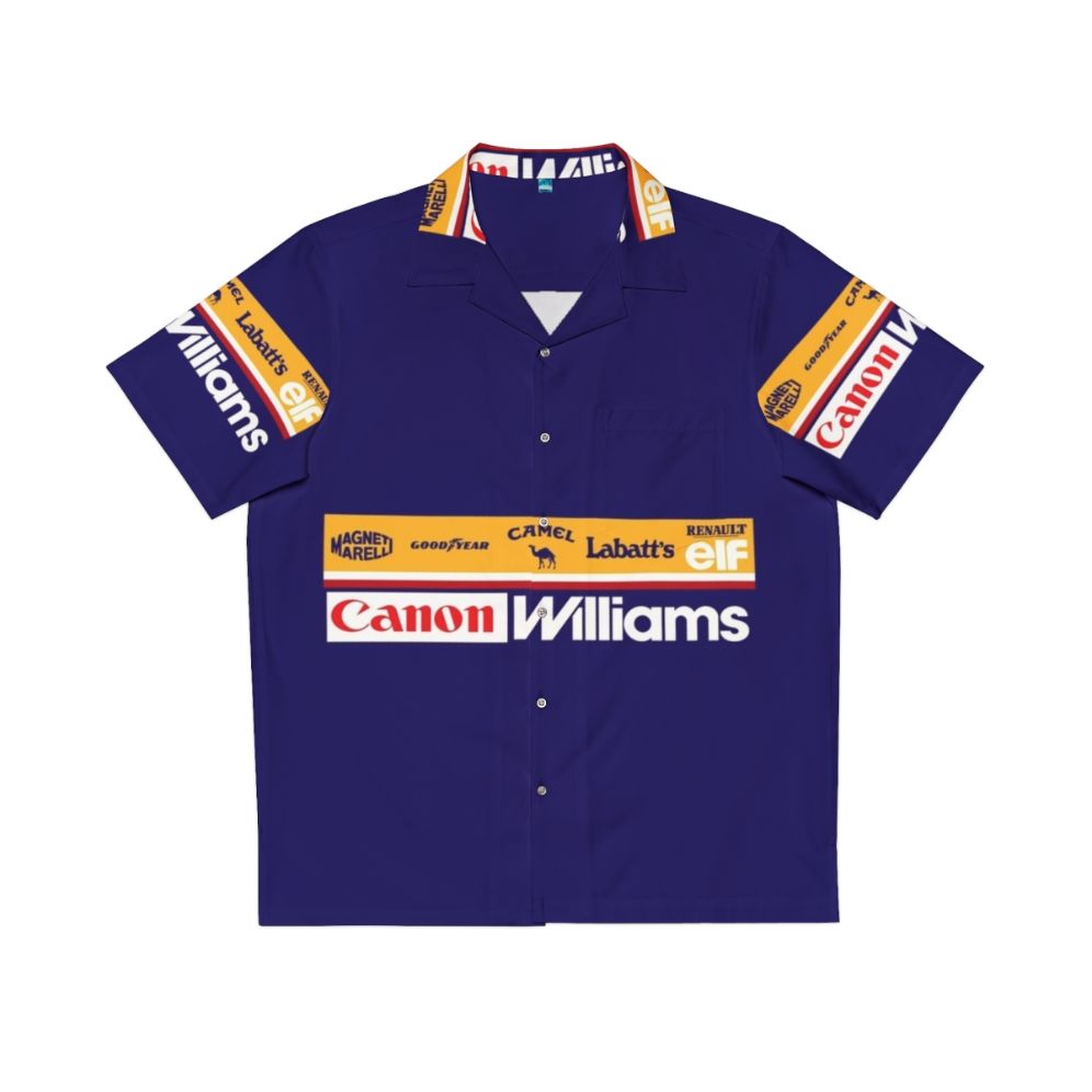 Retro Williams FW14 1991-1992 Sponsor Block Hawaiian Shirt